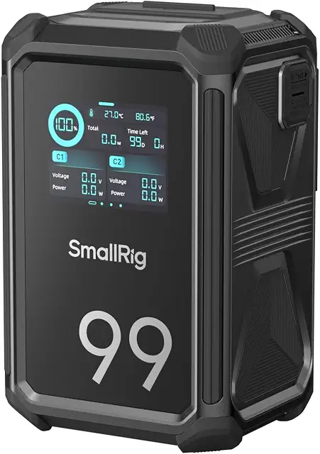614aeCCZIuL._AC_UL640_FMwebp_QL65_ SmallRig VB99 Pro V-Mount 99Wh - الصورة 1